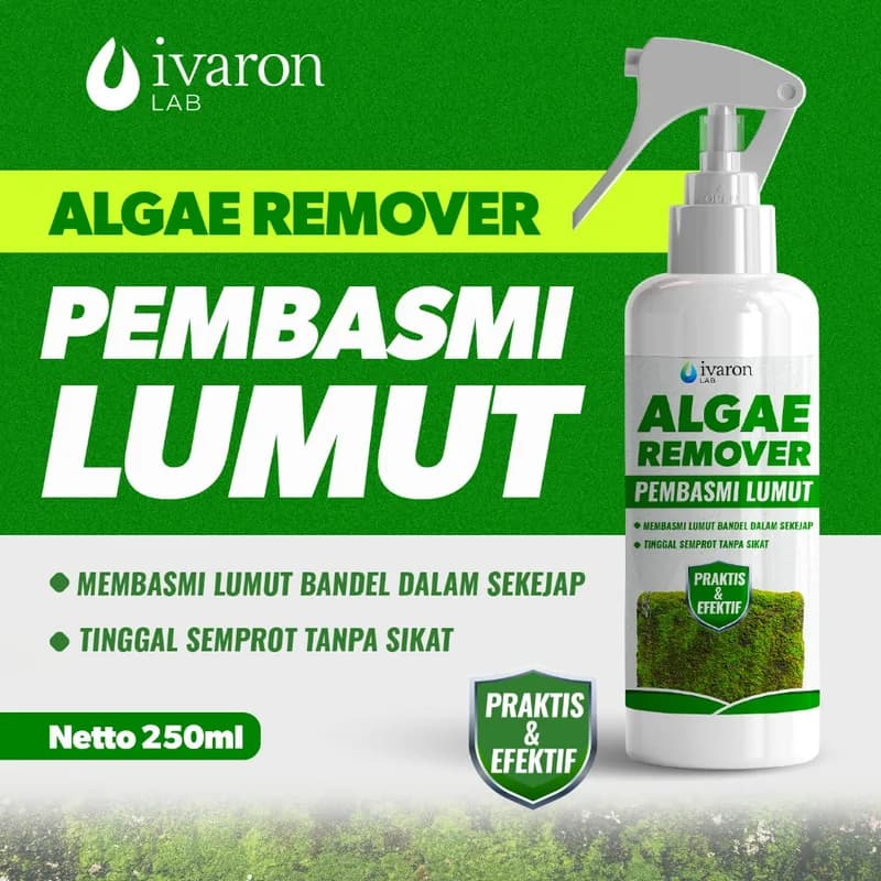 IVARON Pembersih Lumut Semen Obat Penghilang Paving Anti Mold Algae Pembasmi Kamar Mandi