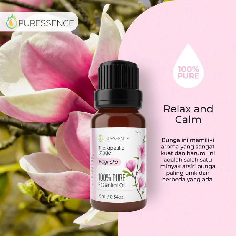 Magnolia Essential oil 10 ml aromatherapy aromaterapi pure murni 100%