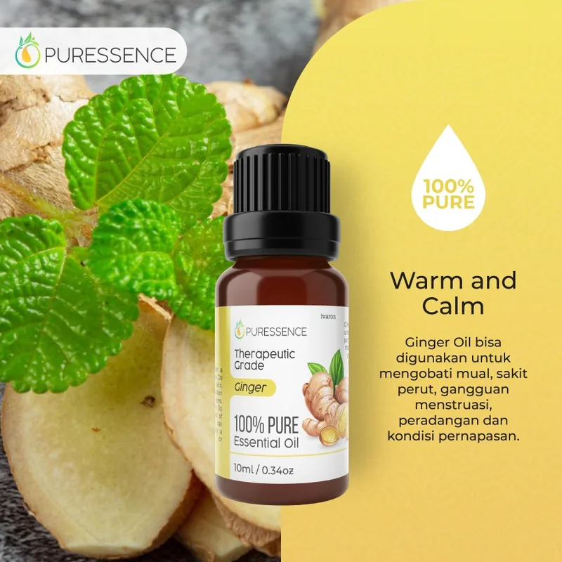 Ginger Essential oil 10ml jahe aromatherapy aromaterapi pure murni100%