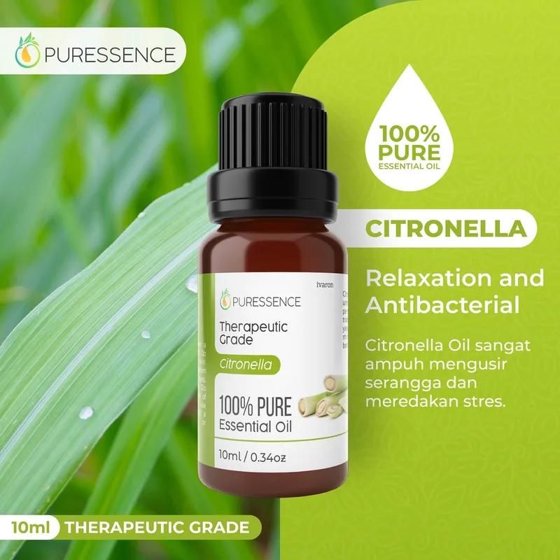 Citronella Essential oil 10ml aromatherapy aromaterapi pure murni 100%