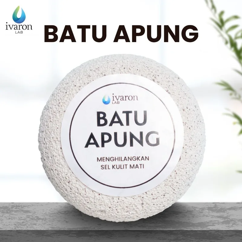 IVARON Batu Apung | Batu Gosok Badan untuk Menghilangkan Sel Kulit Mati | Natural Lava Stone