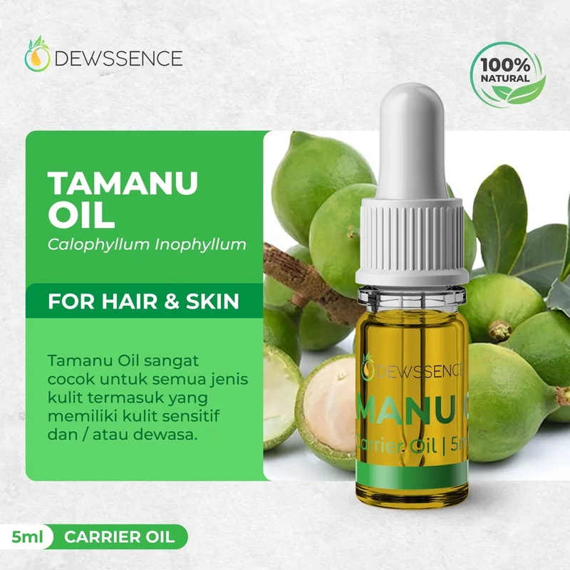 Tamanu Oil 5ml Minyak Nyamplung For Hair And Skin Body Minyak Carrier Oil Pure Murni 100%